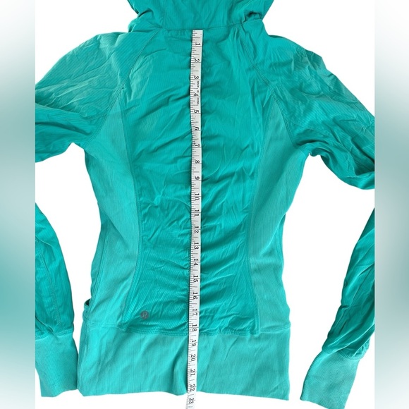 Lululemon Athletica Turquoise Full-Zip Hoodie – Size 4 - Picture 8 of 11